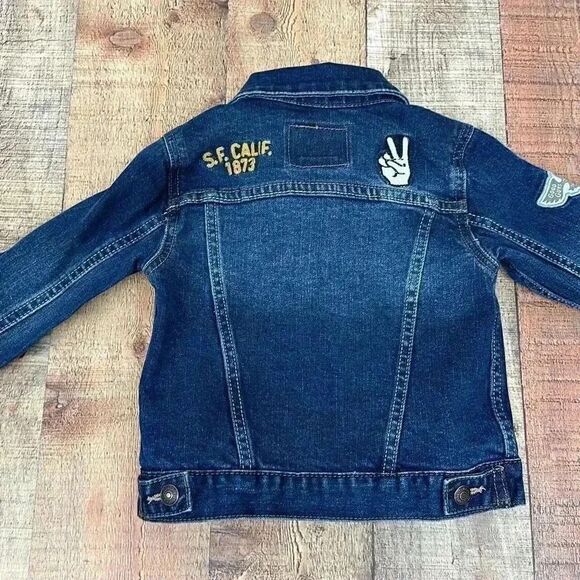 Levi’s Trucker Denim Jacket with Patches Children’s Sz 3T - Picture 5 of 9